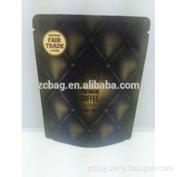 drip coffee bean Kraft aluminium foil three side seal gusset packaging bags